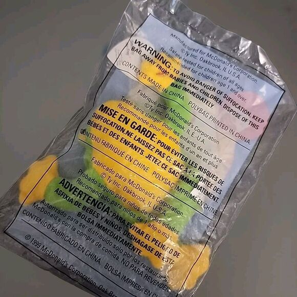 Smoochy the Frog #3 McDonald's ty Teenie Beanie Babies 1999 Sealed - Picture 2 of 2